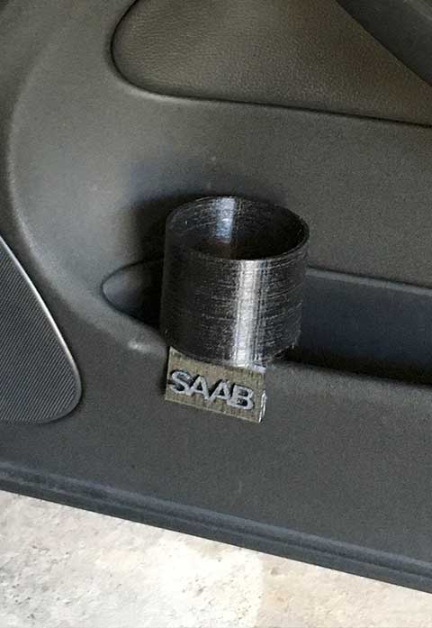 Right Door Saab 9-3 Cup holder 3D printed
